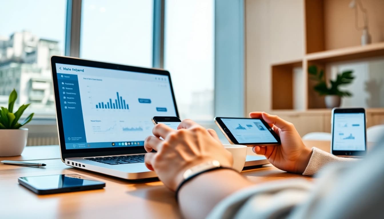 HelloWorld下载 showcased on modern devices in a digital workspace, illustrating seamless connectivity and real-time translations.