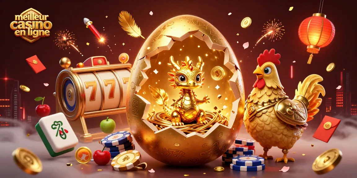 Visitez le meilleur casino en ligne avec un dragon d'or et des machines à sous fascinantes.