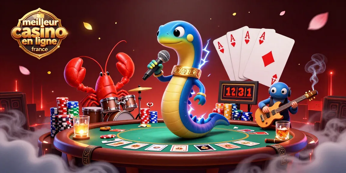 Illustre l'expérience de jeu du meilleur casino en ligne France avec un concert sous-marin animé.
