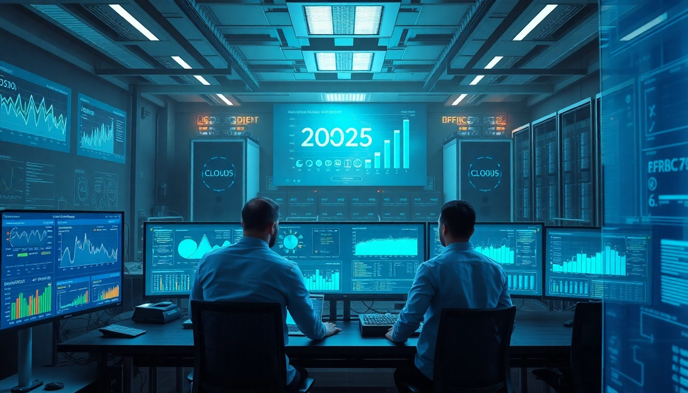 Explore the best cloud mining setup in a high-tech environment showcasing digital interfaces and mining stats.
