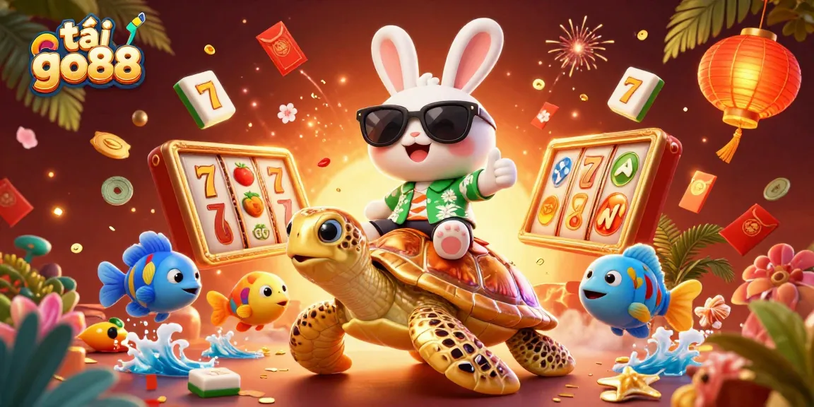 Play and win big with tải go88 in this colorful casino-themed 3D illustration.