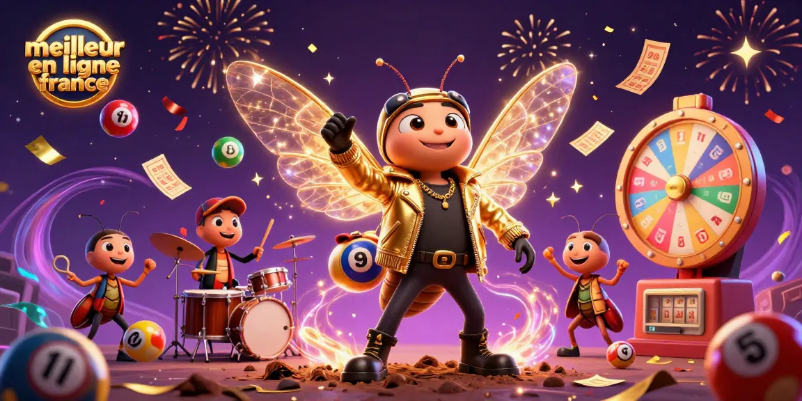Image vibrante montrant le meilleur casino en ligne France avec une scène dynamique de personnages de casino.