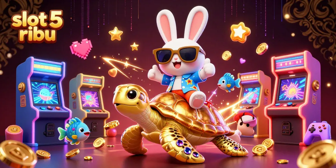 Spin and win at slot 5 ribu with vibrant 3D characters and exciting gaming elements.