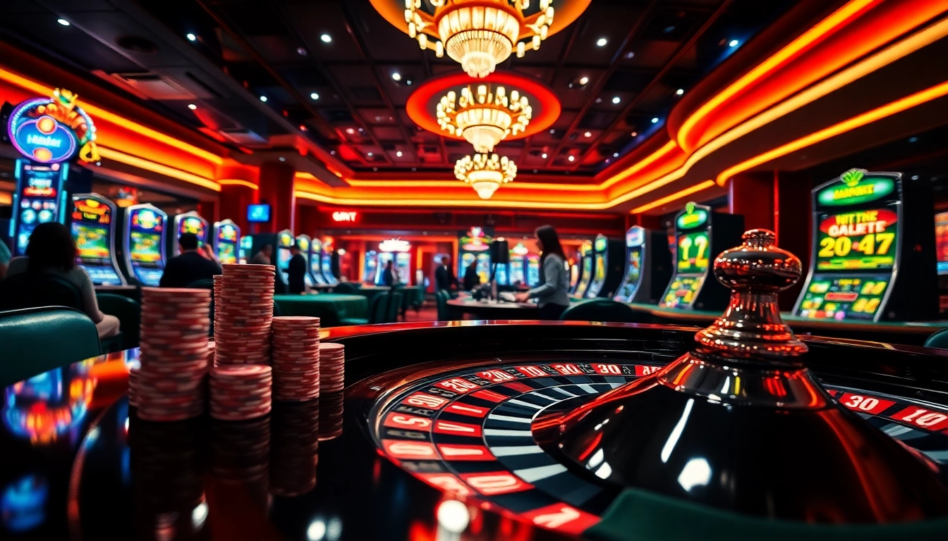 Permainan seru di Planet77 Pulsa dengan pemain bersemangat di meja roulette.