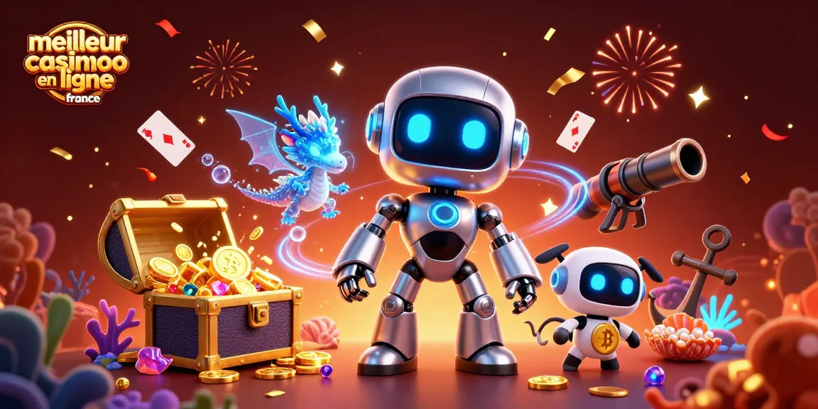 Gagnez au meilleur casino en ligne en France avec des robots et des dragons holographiques.