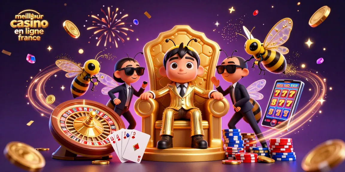 Illustration d'un bumblebee mafieux, représentant le meilleur casino en ligne France avec des effets de jeu captivants.
