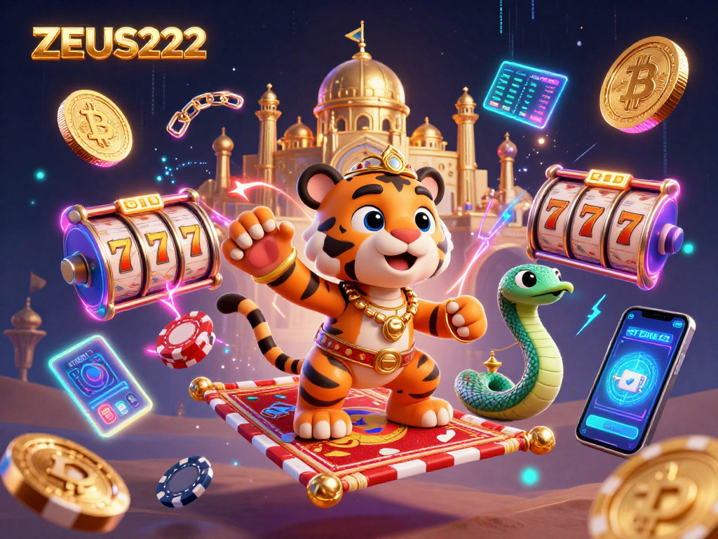 Engage with ZEUS222's magical slot experience featuring vibrant, unique elements of gameplay with a sultan.