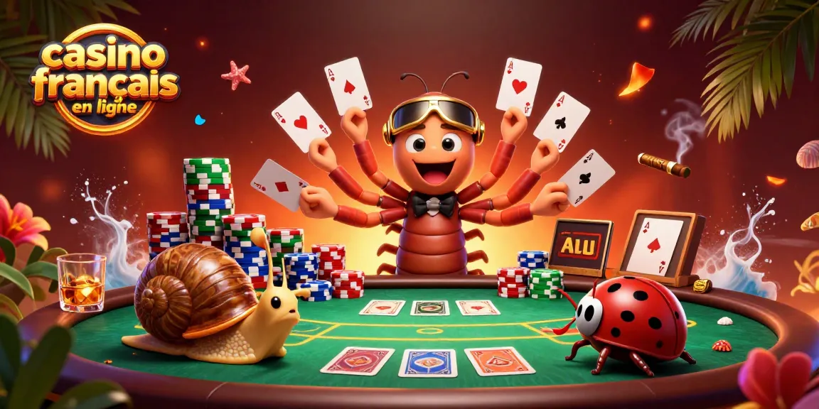 Profitez d'une partie de poker animée dans le casino français en ligne avec des personnages cartoon.