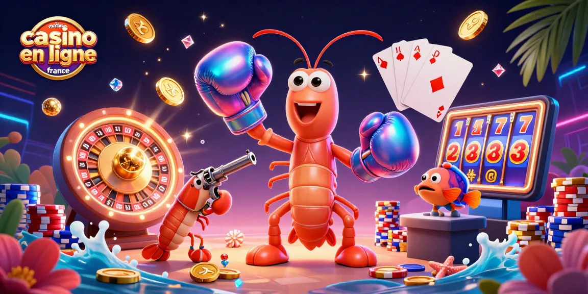 Le meilleur casino en ligne France avec un groupe dynamique de crevettes mettant en avant des gains flamboyants.