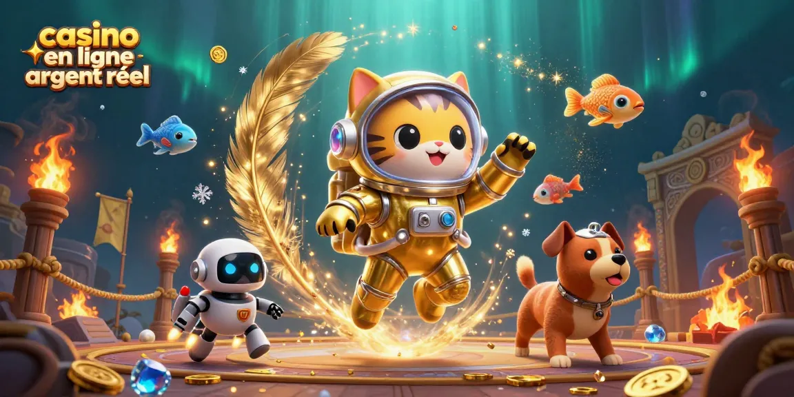 Jouez dans un casino en ligne argent réel avec des personnages animés dans un univers dynamique.
