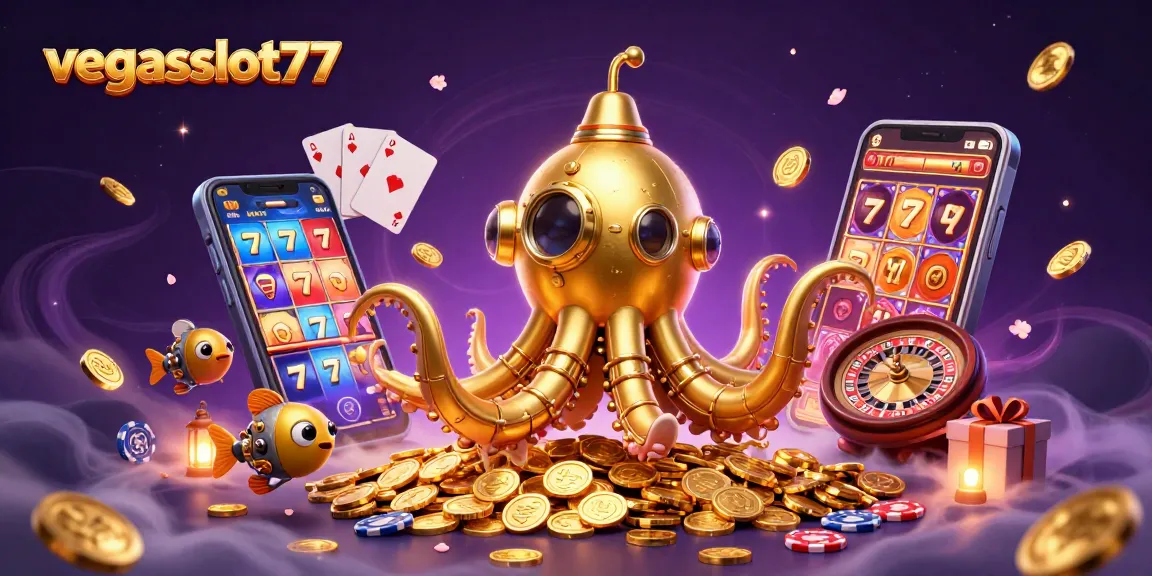 Experience epic gameplay at vegasslot77 with a dynamic underwater casino adventure featuring a golden kraken!