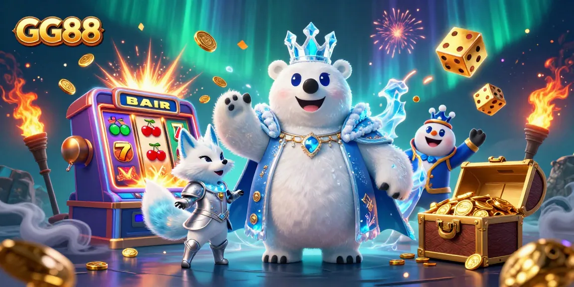 Win big at GG88 with thrilling jackpots and engaging casino games in a vibrant illustration.
