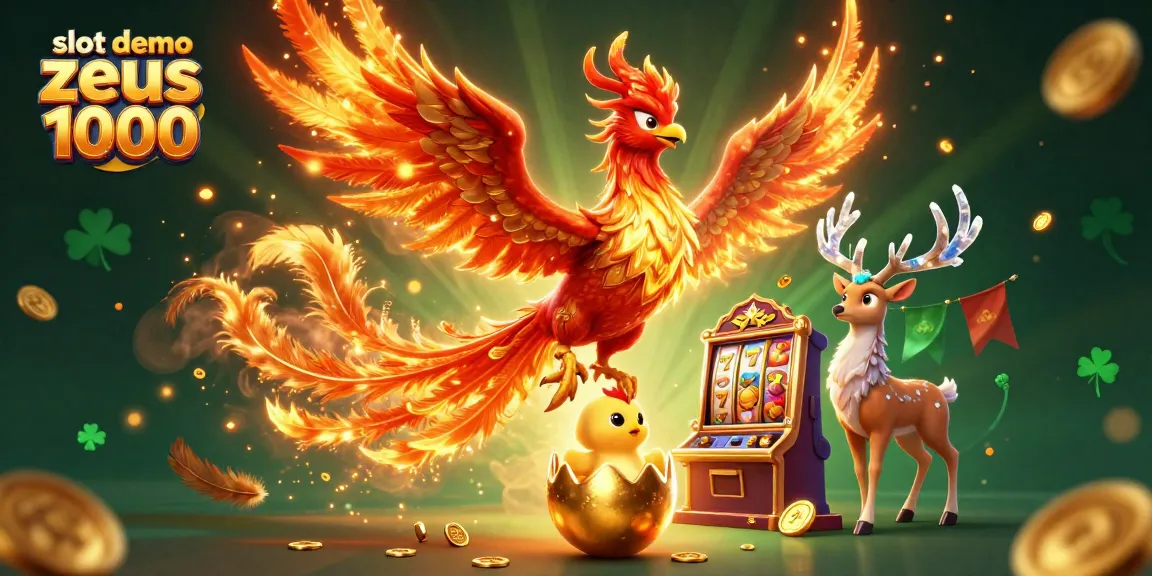 Spin the slot demo zeus 1000 as the phoenix ignites your winnings with golden flames.