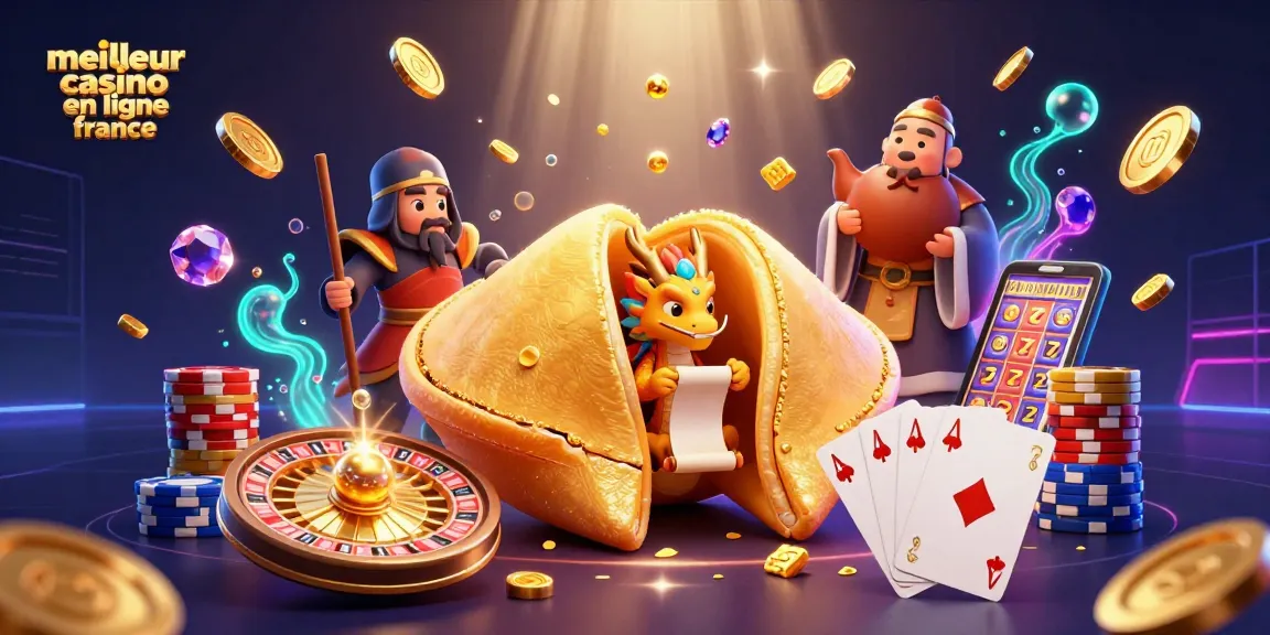 Jouez au meilleur casino en ligne France avec une illustration dynamique et colorée de jeux et dragons.