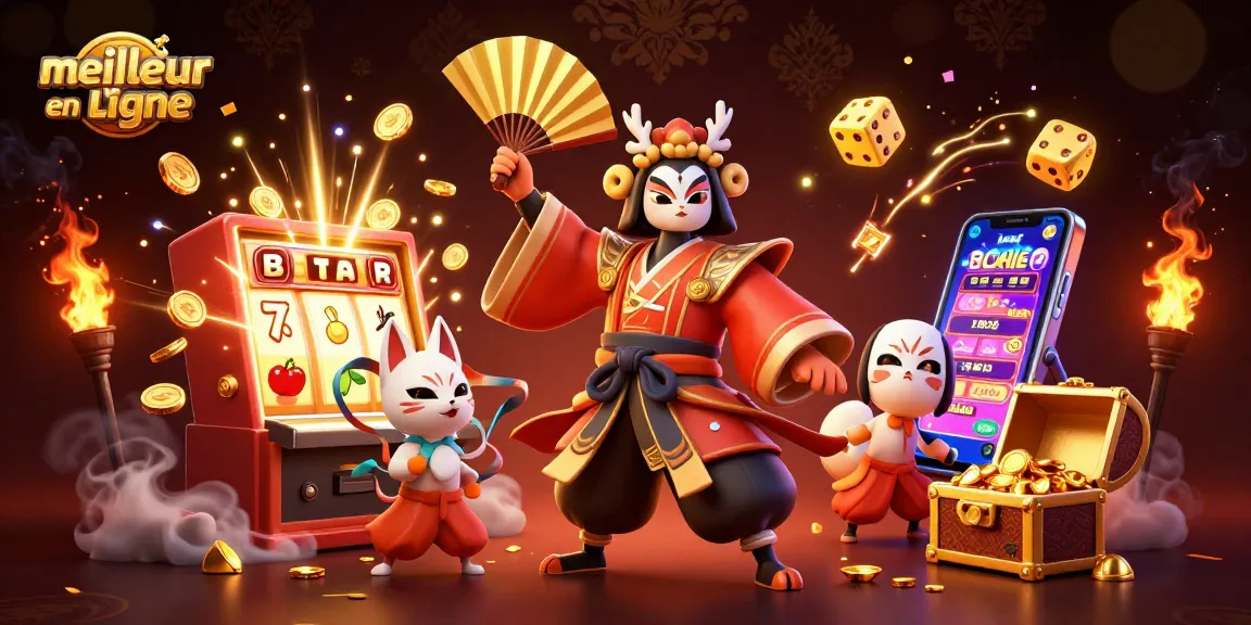 Visualisez le meilleur casino en ligne avec des personnages animés, machines à sous et des effets lumineux
