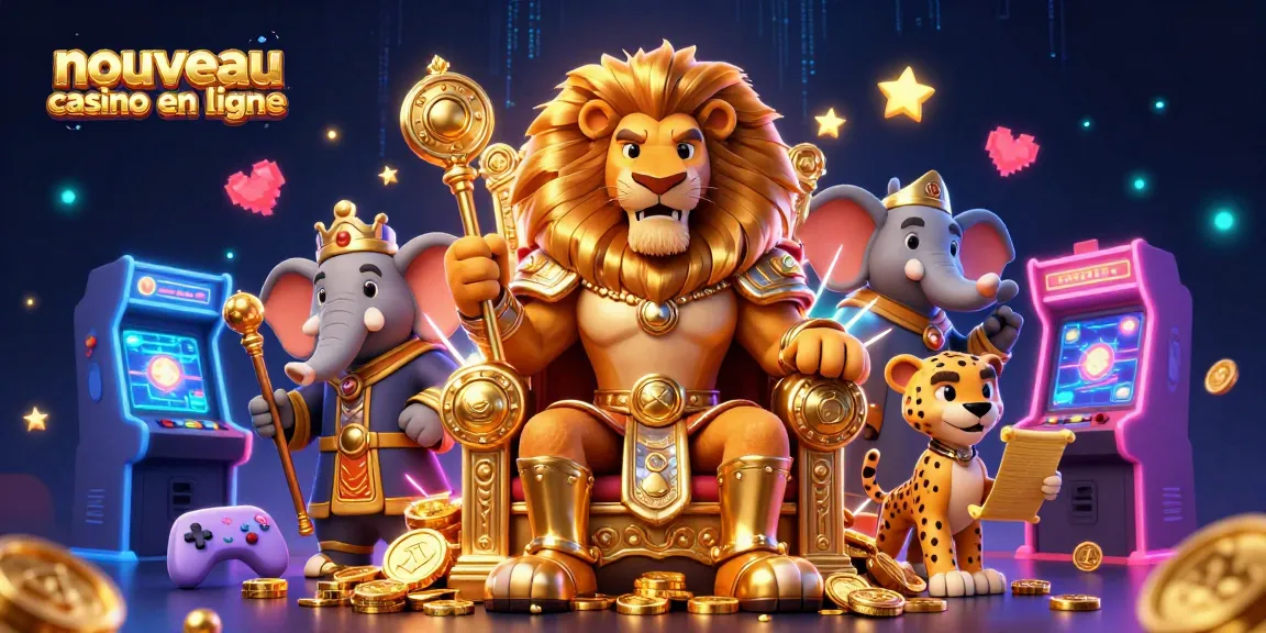 Découvrez le nouveau casino en ligne avec un roi lion et des éléments de jeu dynamiques.