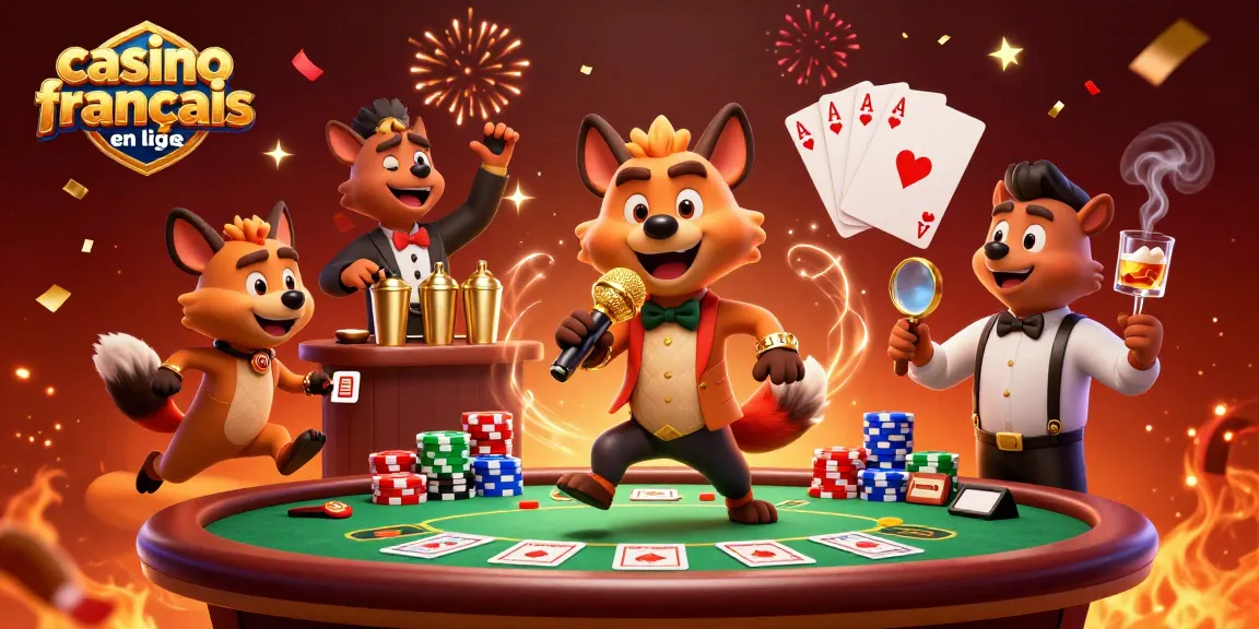 Vivez l'expérience du casino français en ligne avec des animations captivantes et des personnages comiques.
