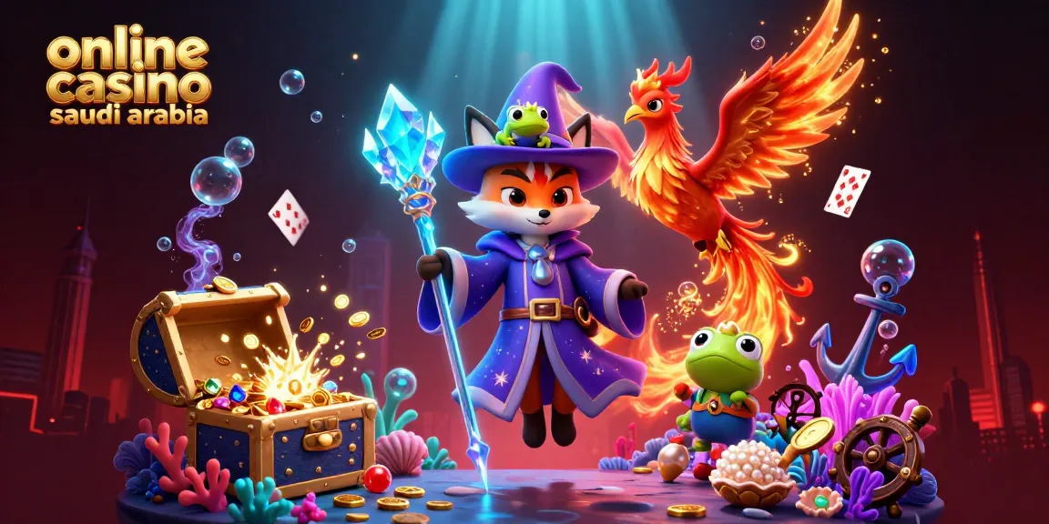 Experience thrilling action with online casino saudi arabia featuring a mystical wizard fox, a phoenix, and undersea treasure.