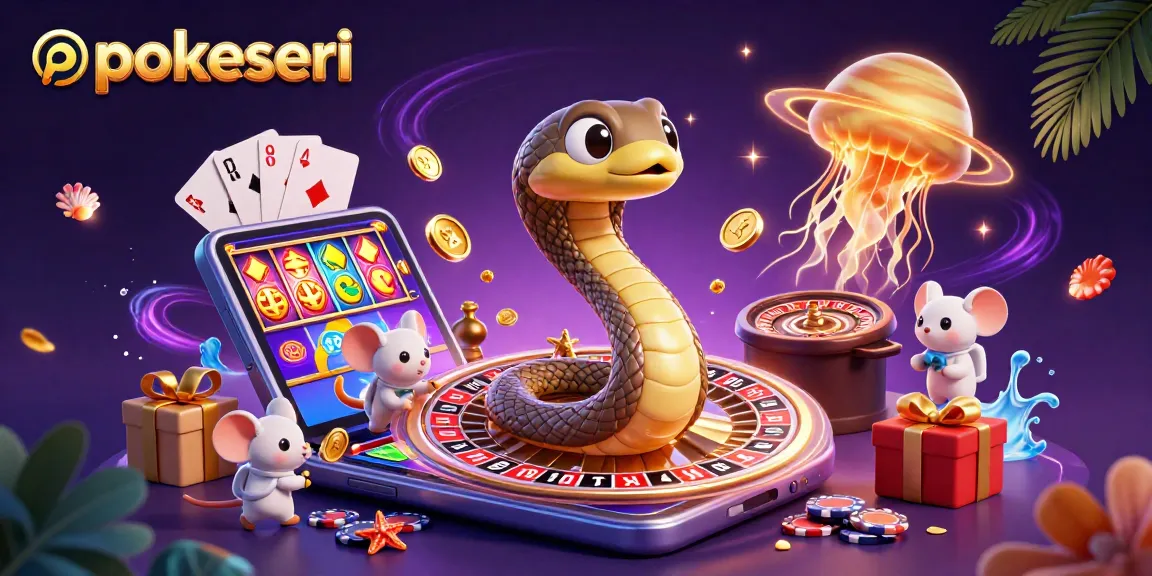 Engage with pokerseri's exciting cosmic casino, featuring astronauts betting on a roulette wheel.