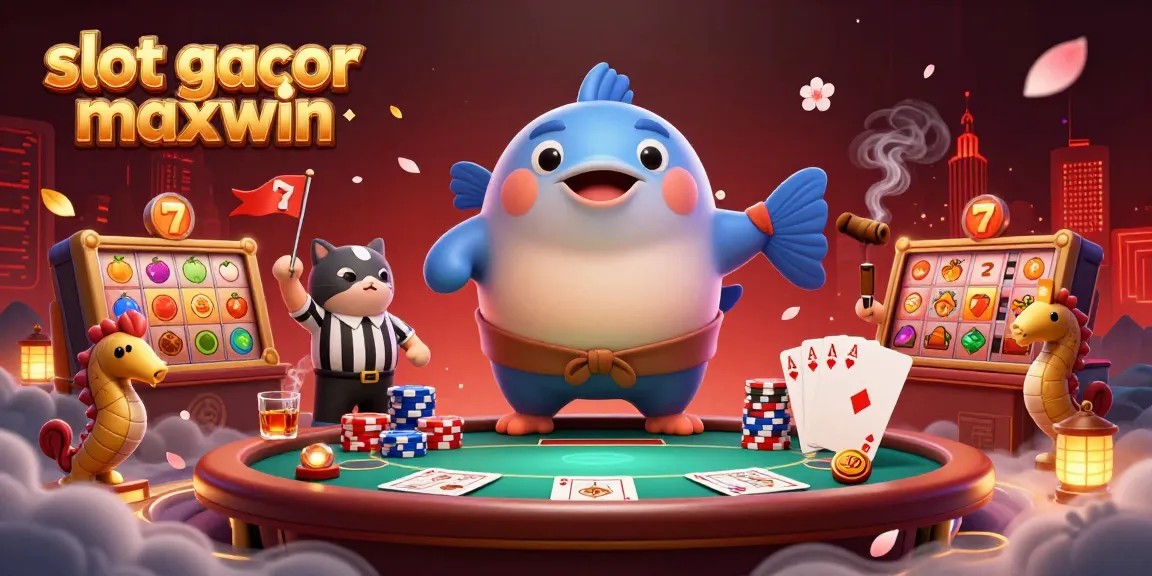 Engage in exciting gameplay with slot gacor maxwin showcasing vibrant fish and casino elements.