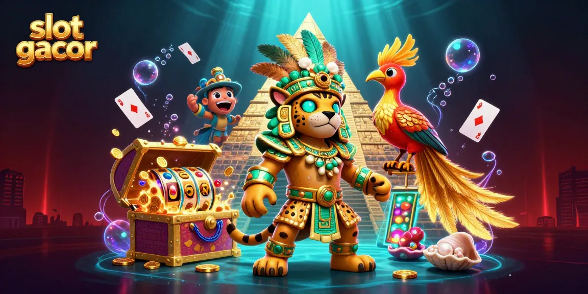 Spin the slot gacor reels and feel the thrill of winning with vibrant Mayan elements and glowing treasures.