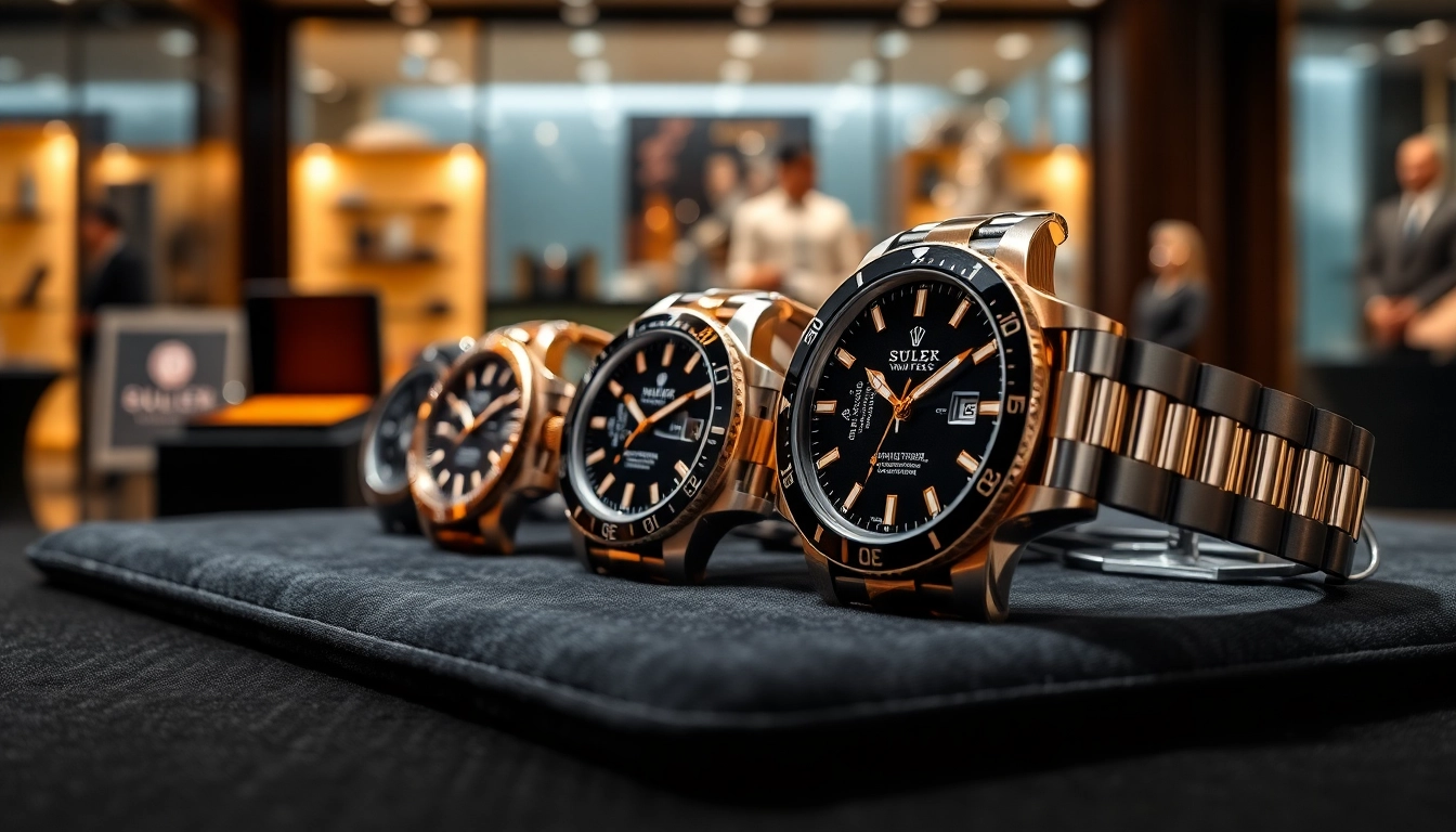 Showcasing super clone watches on a sleek surface, highlighting their elegant design and craftsmanship.