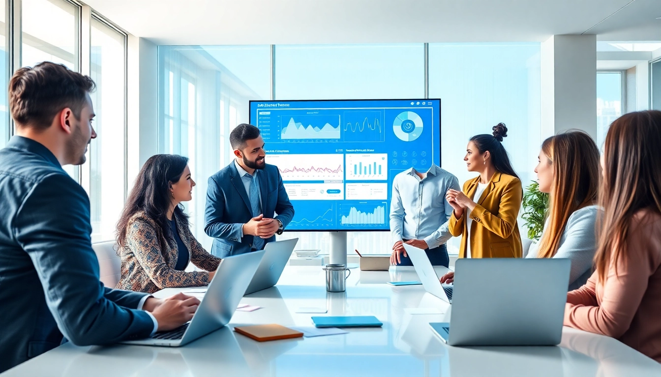Enhance collaboration with an AI assistant for enterprise teams in a professional office setting.