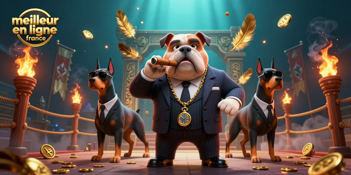 Visualisez un bulldog mafieux et ses gardes en jouant dans le meilleur casino en ligne France.