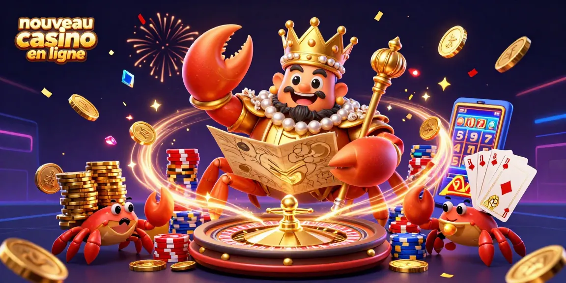 Venez découvrir le nouveau casino en ligne exemplaire avec un crabe doré et des trésors volants.