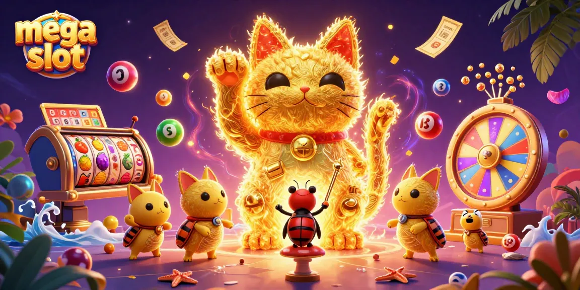 Menangkan mega slot dengan ilustrasi kasino yang memikat dan simbol menggembirakan.