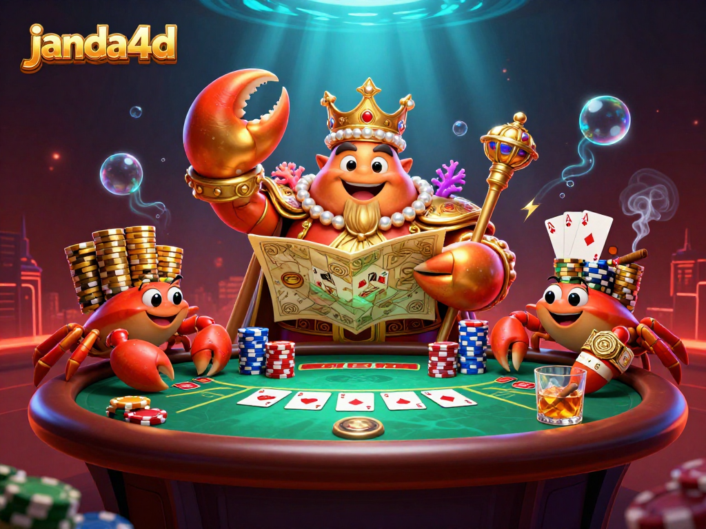 janda4d hadir dengan ilustrasi penguasa kasino, menawarkan pengalaman permainan slot yang mendebarkan.