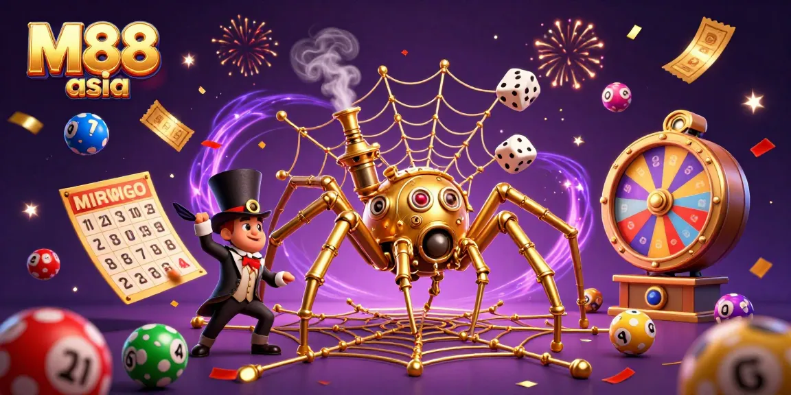 Experience the thrill of M88 asia with a vibrant casino scene filled with excitement and chance.