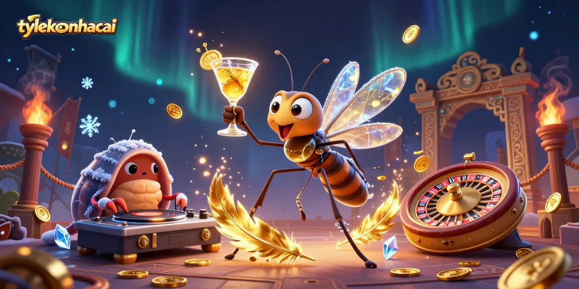 Experience the dynamic vibe of tylekeonhacai with unique casino elements like golden cocktails and a trilobite DJ.
