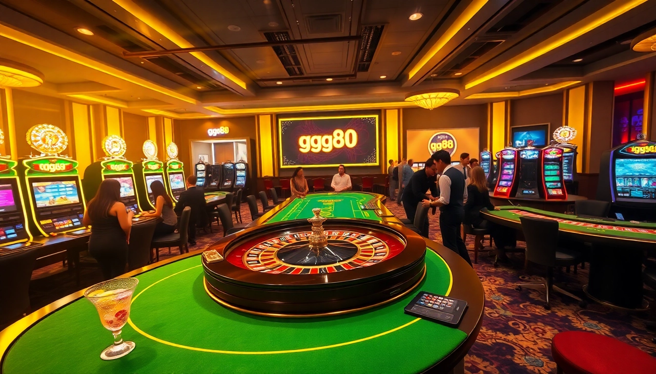 Experience the excitement of winning at gg88 with vibrant casino tables and lively players.