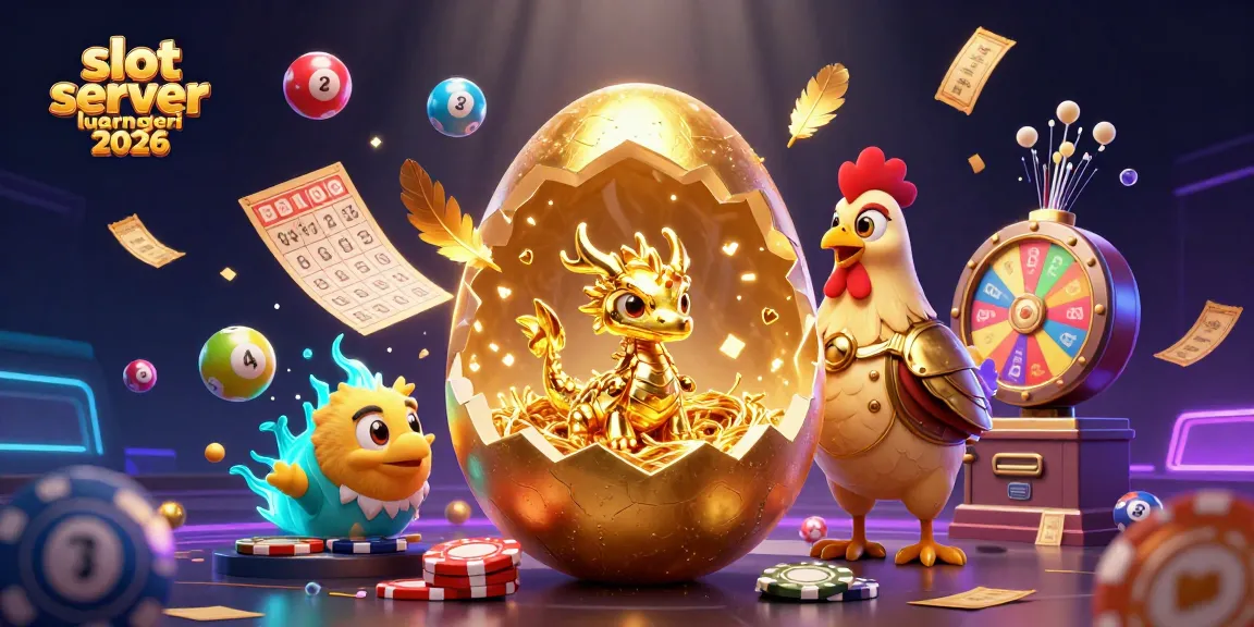 Spin your luck with slot server luar negeri 2026 showcasing golden treasures and dynamic lottery elements.