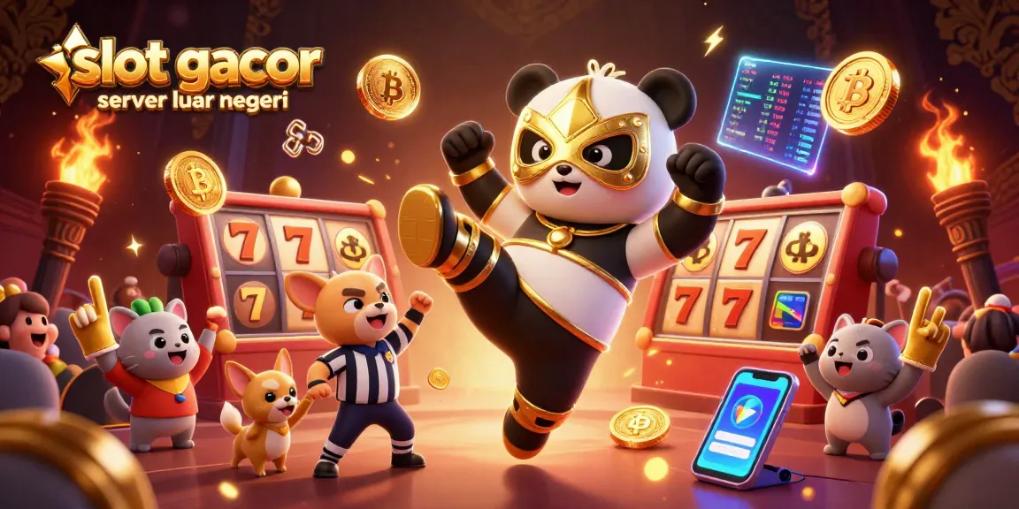 Engage with slot gacor server luar negeri through a thrilling 3D wrestling scene packed with lively characters and crypto elements.