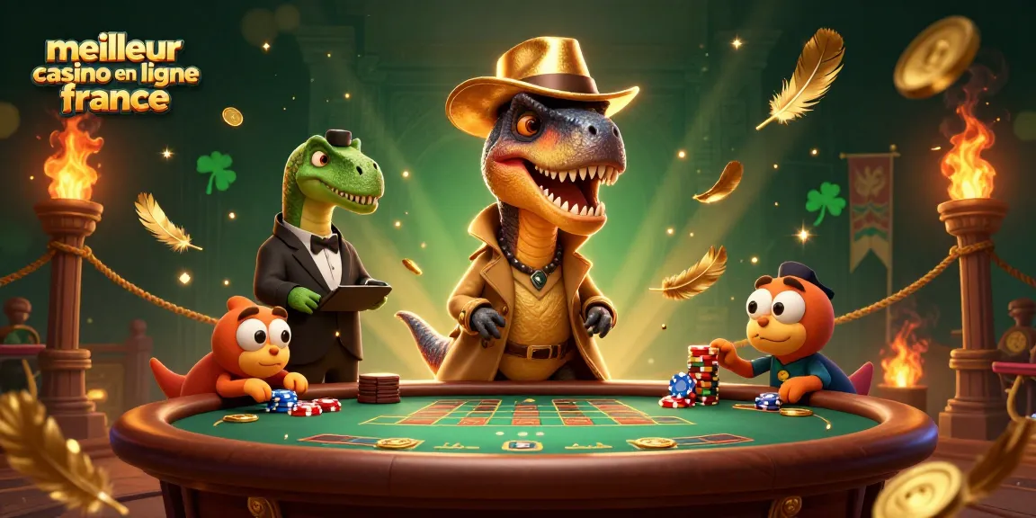 Le meilleur casino en ligne France propose des jeux captivants avec des personnages préhistoriques lors d'une partie de blackjack.