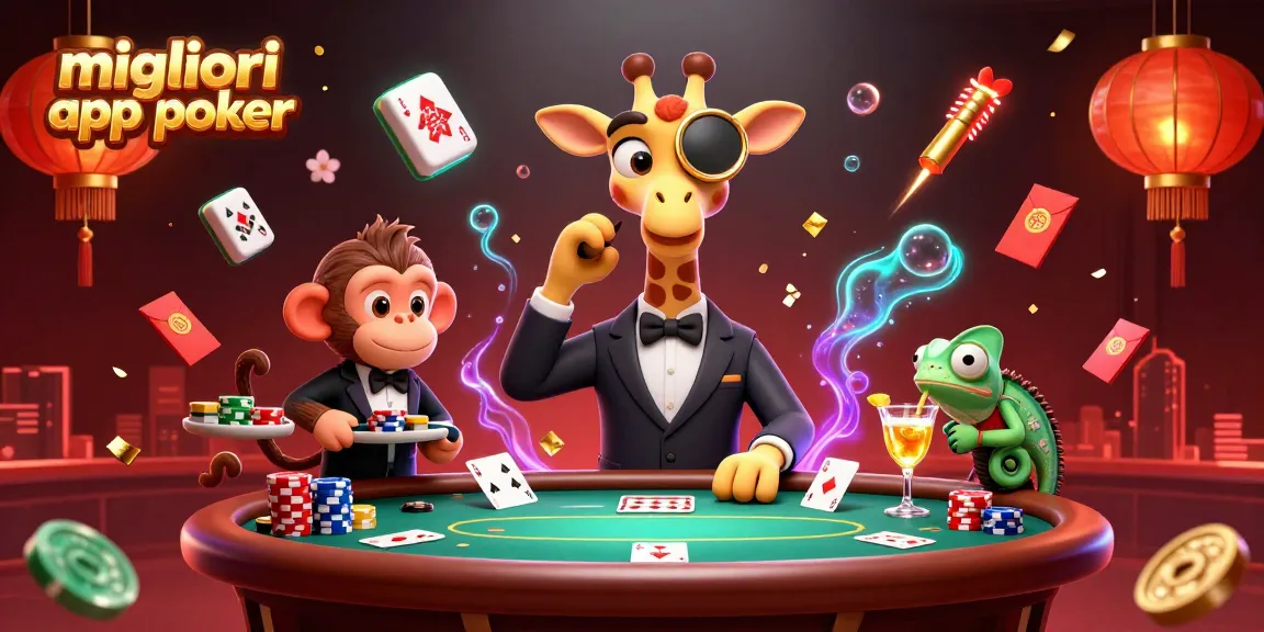 Gioca alle migliori app poker con un'atmosfera vivace e dettagliata in un casinò virtuale.
