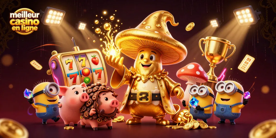 Jouer au meilleur casino en ligne avec un magicien doré et ses trésors.