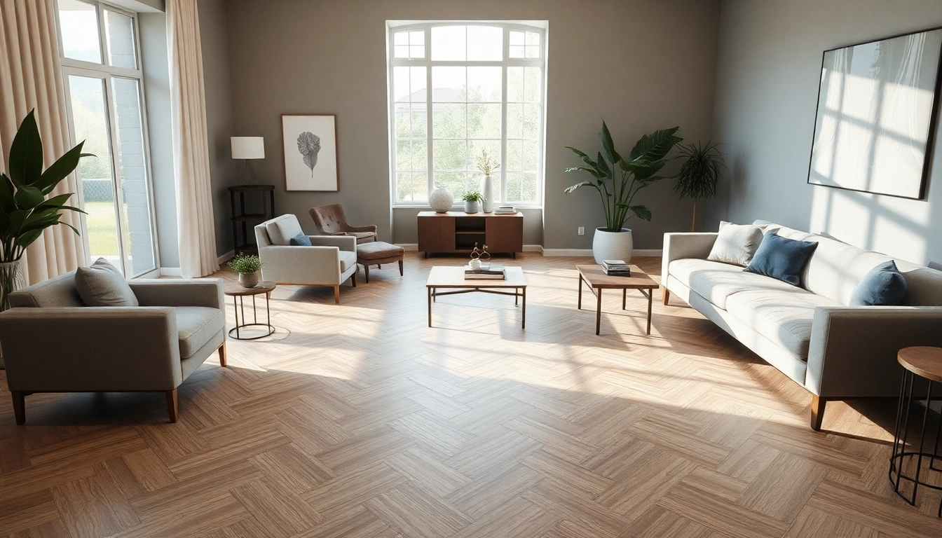 Showcasing luxury vinyl flooring with elegant textures in a well-designed interior space.