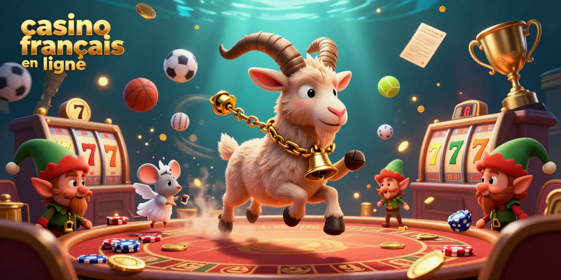 Découvrez le casino français en ligne avec un Krampus dirigeant un casino festif, entouré de jeux et d'elfes voleurs.
