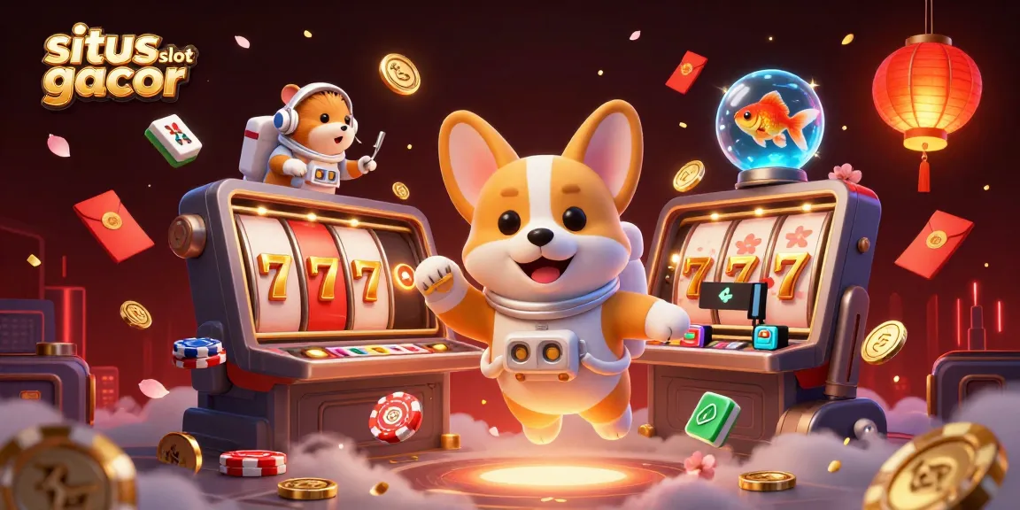 Engage with situs slot gacor in a dynamic 3D illustration of a space casino adventure.