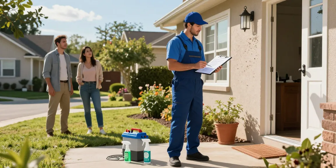 Pest control Hong Kong professional assessing home for pest activity with eco-friendly solutions.