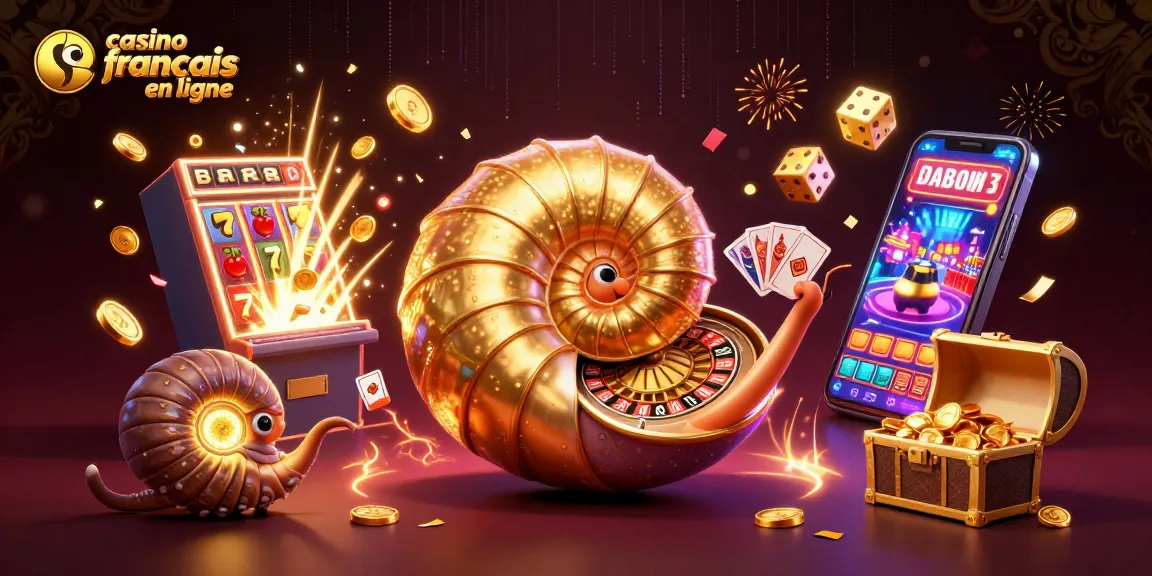 Gagnez avec casino francais en ligne grâce à une scène animée de jeux et récompenses.