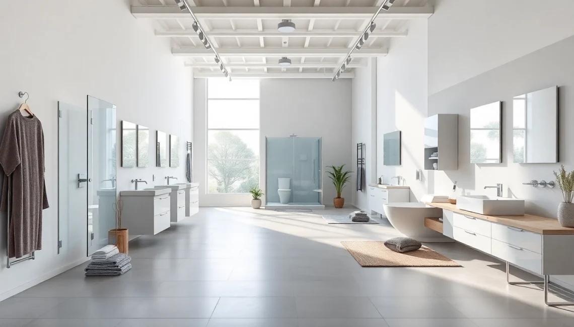 Erkunden Sie die hochwertigen Produkte von sonni sanitär GmbH in unserem modernen Badezimmer-Showroom.