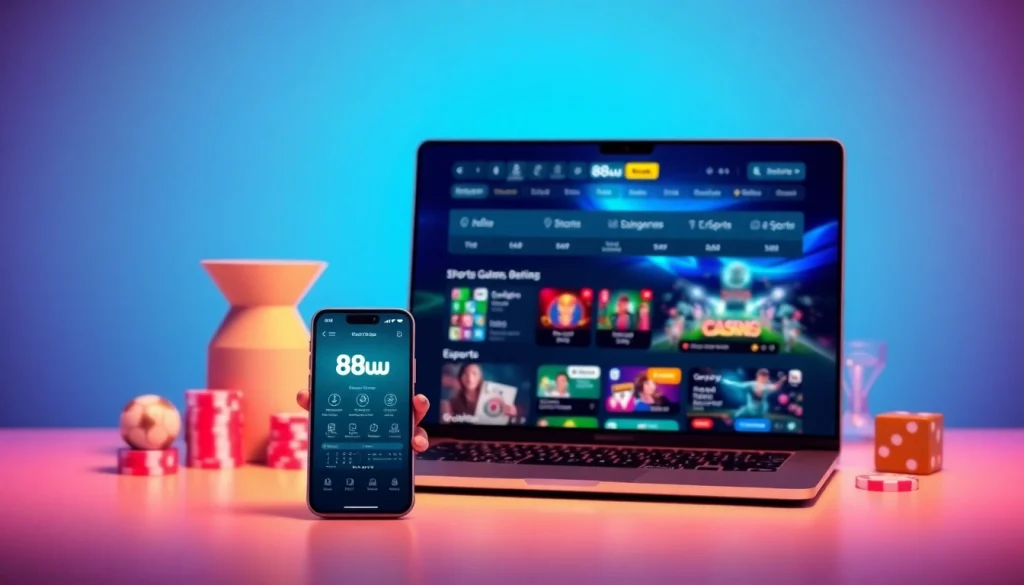 Engaging view of 888new's online gambling interface highlighting sports and casino games.