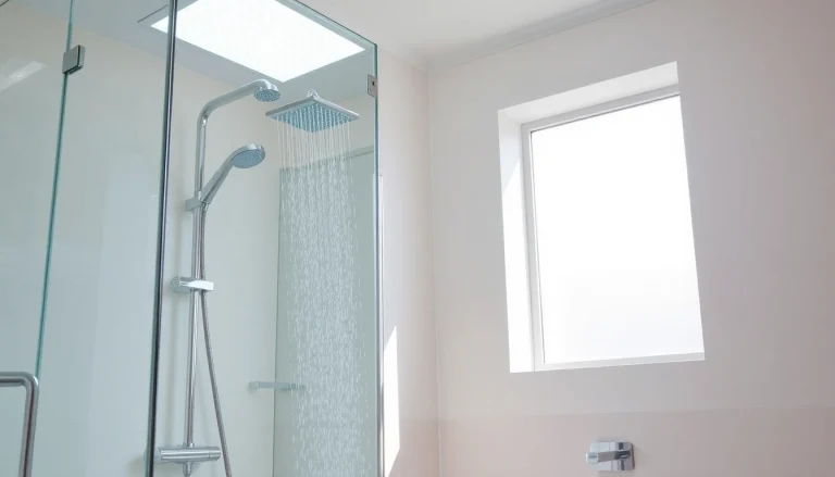 Améliorez votre salle de bains avec les designs de sunny showers france pour une élégance moderne.