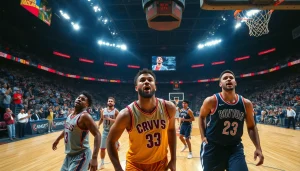 nba중계 중인 농구 경기의 열정적인 순간을 포착한 사진