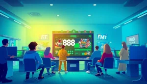 888new online gaming platform showcasing a vibrant digital betting interface.