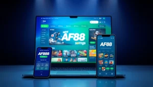 AF88 online betting platform showcasing vibrant gaming options for users.